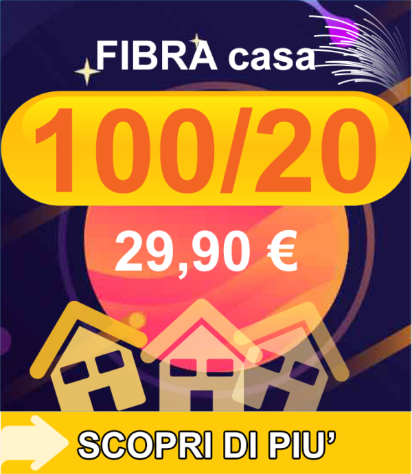 Fibra FTTC Casa 100/20 29,90€